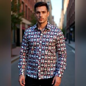 NWOT Rock Roll-n-Soul Cotton Shirt Size L